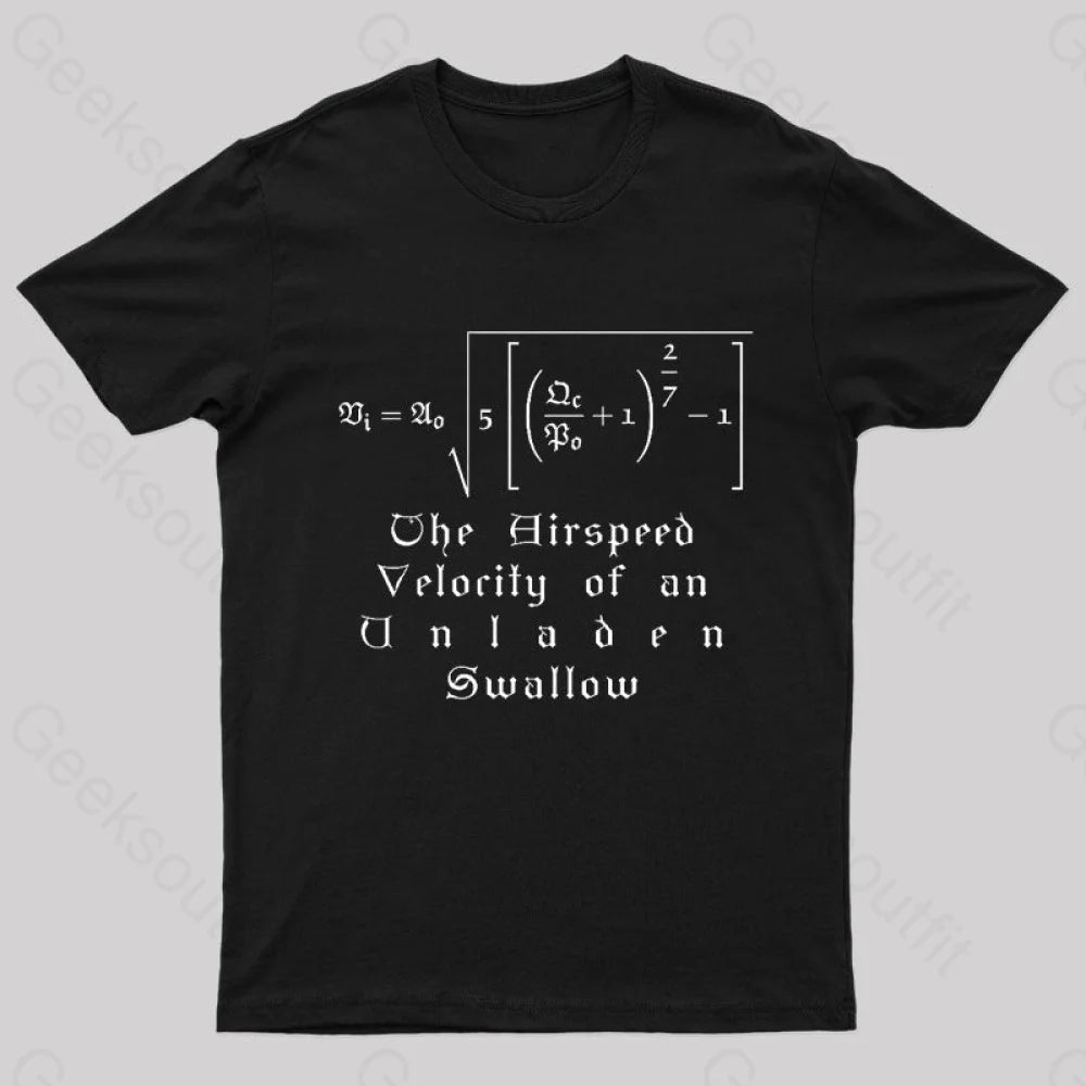 The Airspeed Velocity of an Unladen Swallow Nerd T-ShirtCycling T-Shirts