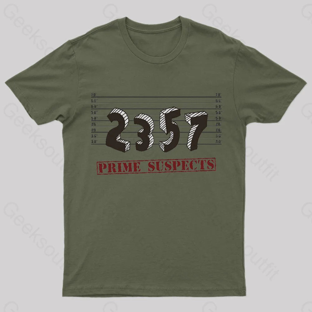 The Prime Number Suspects T-ShirtStatement T-Shirts