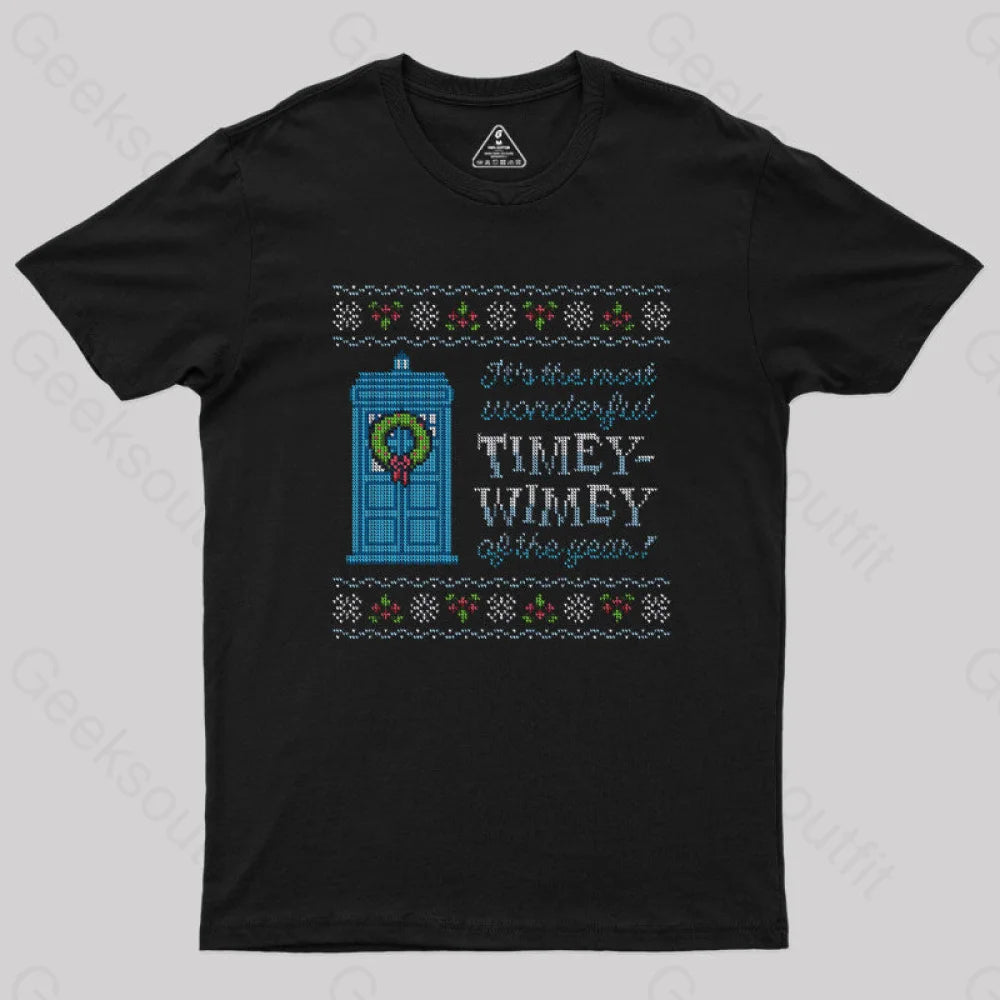 Timey-Wimey Sweater T-ShirtBlended Fabric T-Shirts