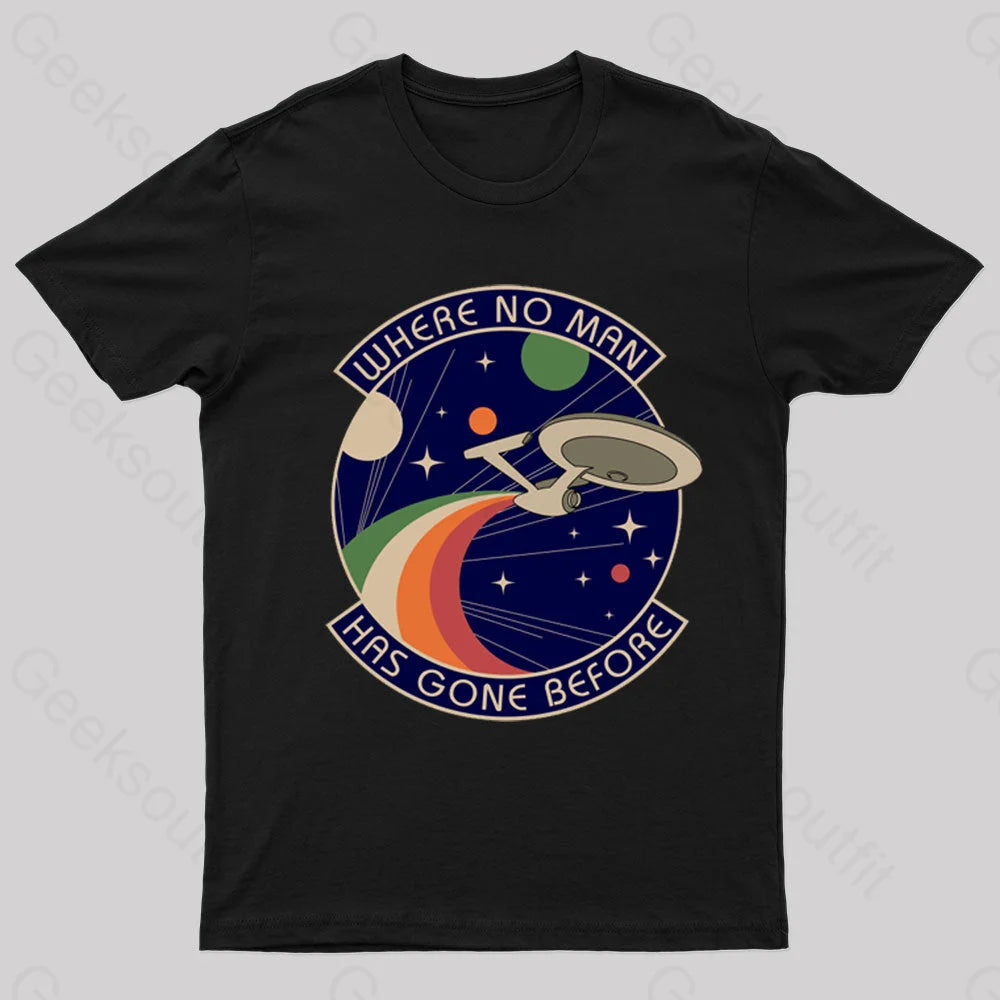 Where No Man Has Gone Before Nerd T-ShirtSlim Fit T-Shirts