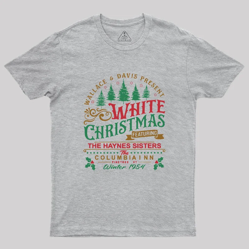 White Christmas Geek T-ShirtWaterproof T-Shirts