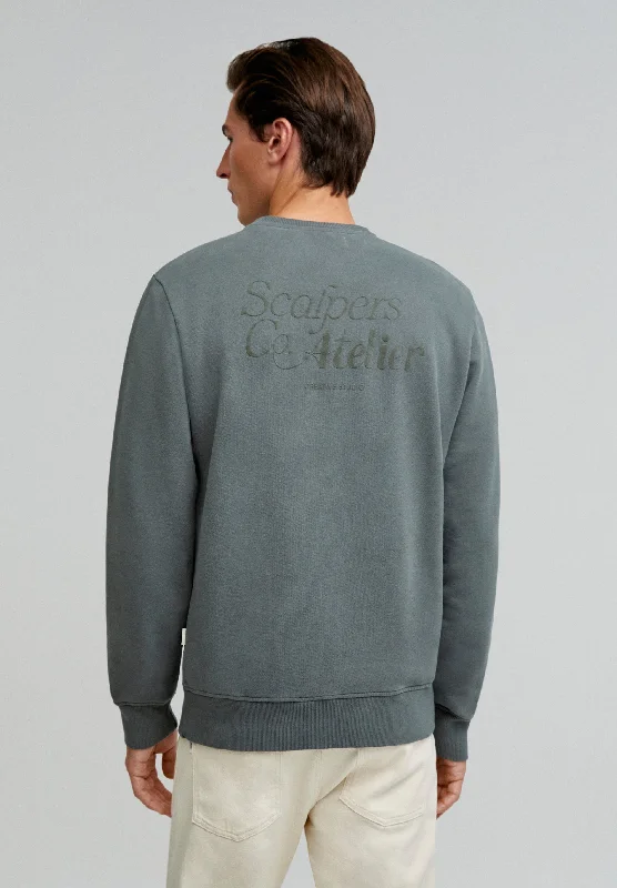 Velour SweatshirtsSWEATSHIRT LOGÓTIPO FLOCKED