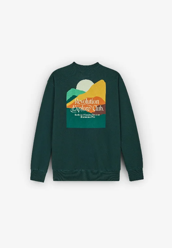 Travel SweatshirtsREVOLUTION | PRINTED CREWNECK