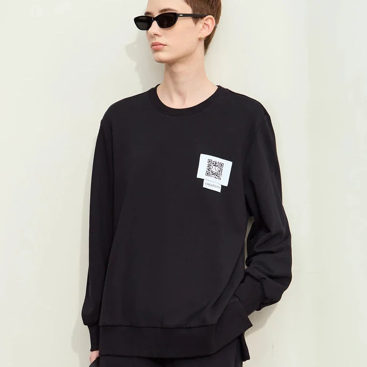 Printed SweatshirtsMinimalist Sporty O-Neck Casual Sweatshirt