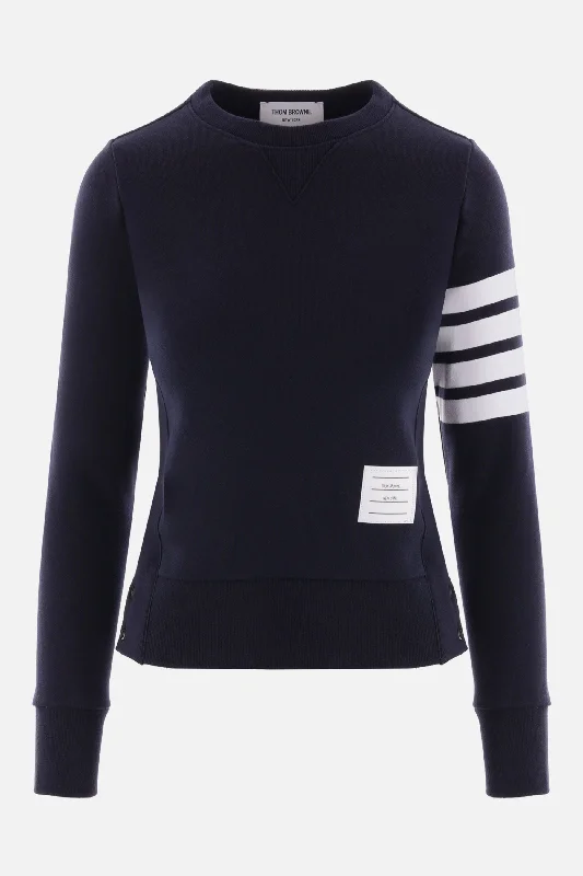 Wool Blend Sweatshirts4bar detailed jersey sweatshirt