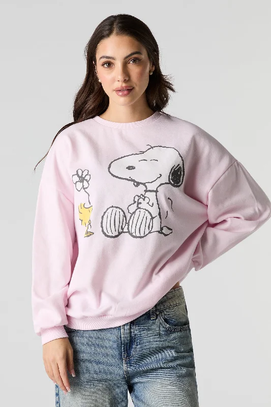 Retro HoodiesSnoopy Graphic Fleece Sweatshirt