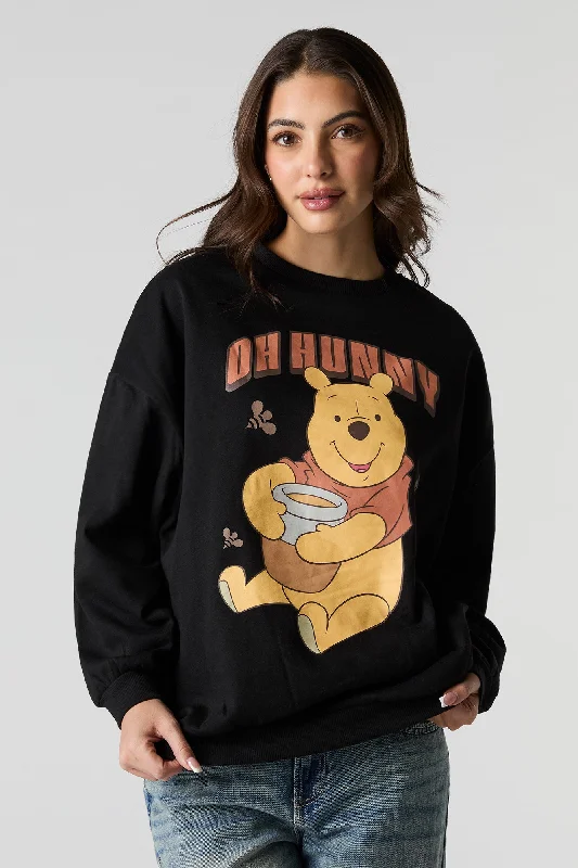 College SweatshirtsWinnie the Pooh Graphic Fleece Sweatshirt