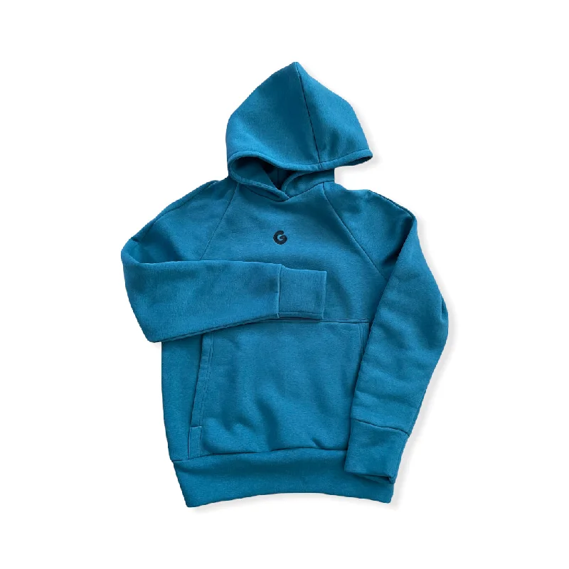 Leather-Paneled SweatshirtsTHE HOODY 0.2 // dark blue-green