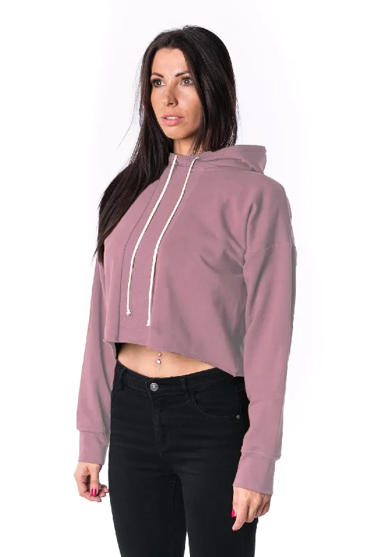 Cotton HoodiesThe Woman Panelled Cropped Hoody 17 // oldpink