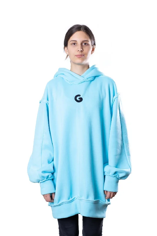 Luxury HoodiesTheG Fresh Oversize Hoody Woman // aqua