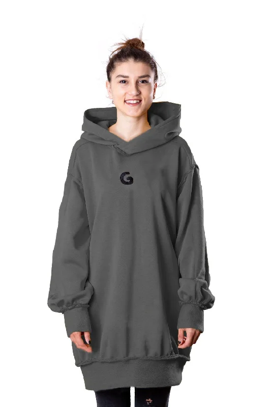 Sequined HoodiesTheG Fresh Oversize Hoody Woman // washed gray