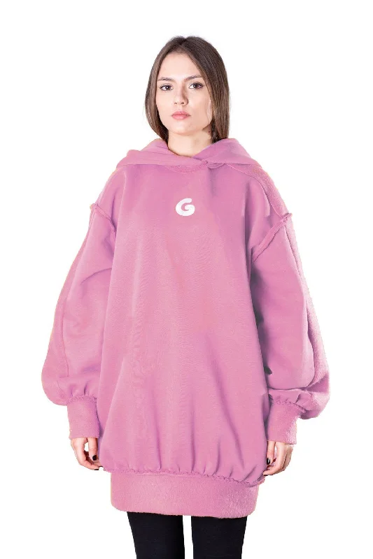 Yoga SweatshirtsTheG Fresh Oversize Hoody Woman // old pink