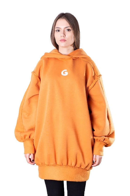 Mesh-Lined HoodiesTheG Fresh Oversize Hoody Woman // mustard