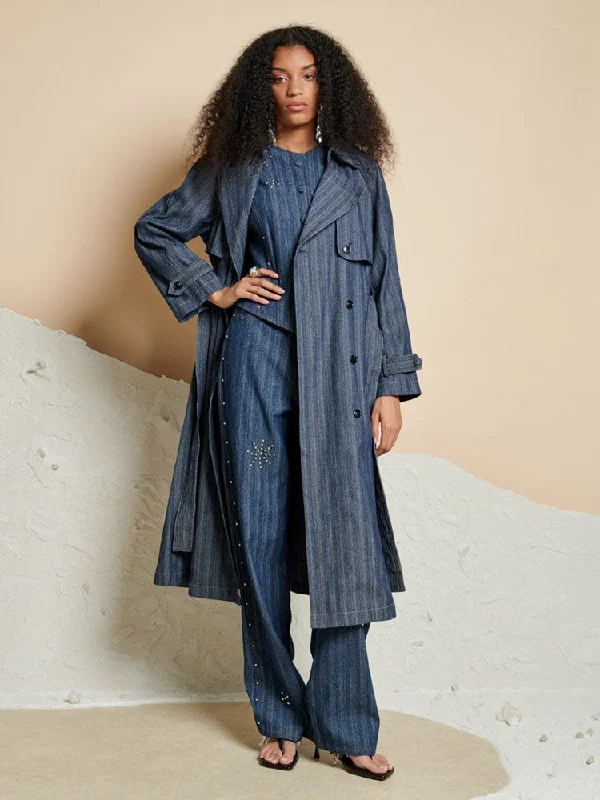 Denim laceBlakely Denim Trench Coat