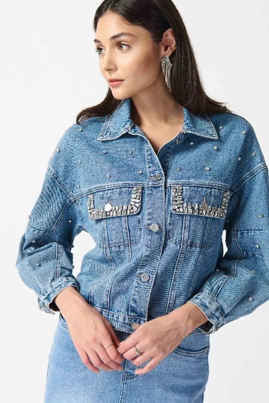 Tommy HilfigerJ.R 242917 Embellished Denim Boxy Jacket