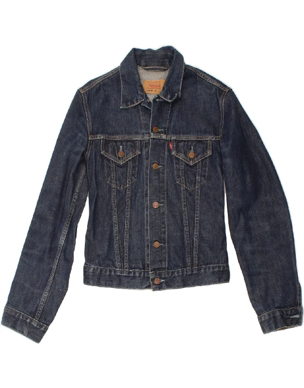 Free PeopleLEVI'S Womens Denim Jacket UK 12 Medium Blue Cotton