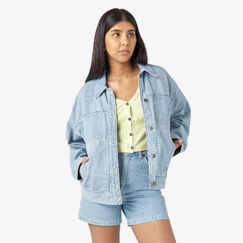 Denim patchworkWomen's Herndon Jacket - Denim Vintage Wash