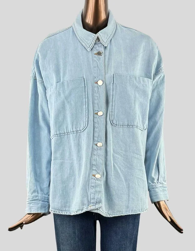 Sports denimZARA Denim Shirt Jacket - Large