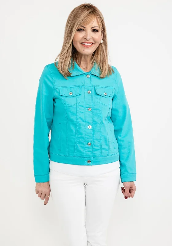 Workwear styleDolcezza Denim Jacket, Aqua