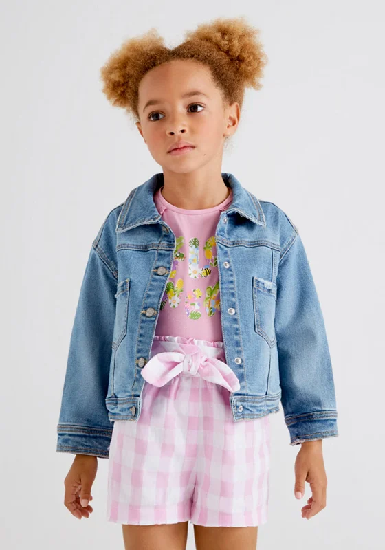 Punk denimMayoral Girls Denim Jacket, Light Blue Denim