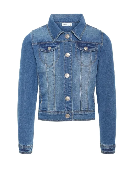 Denim low waistName It Girls Star Rika Denim Jacket, Blue