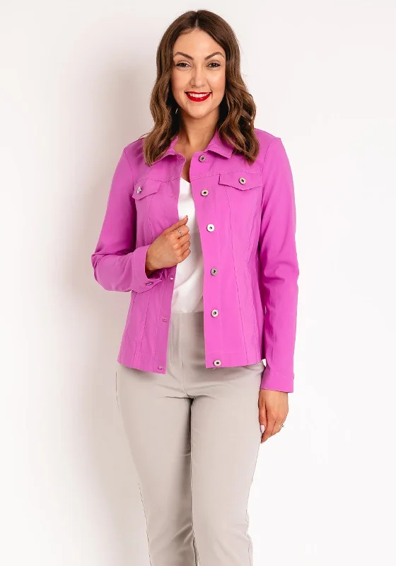 Denim laceRobell Happy Denim Effect Jacket, Violet