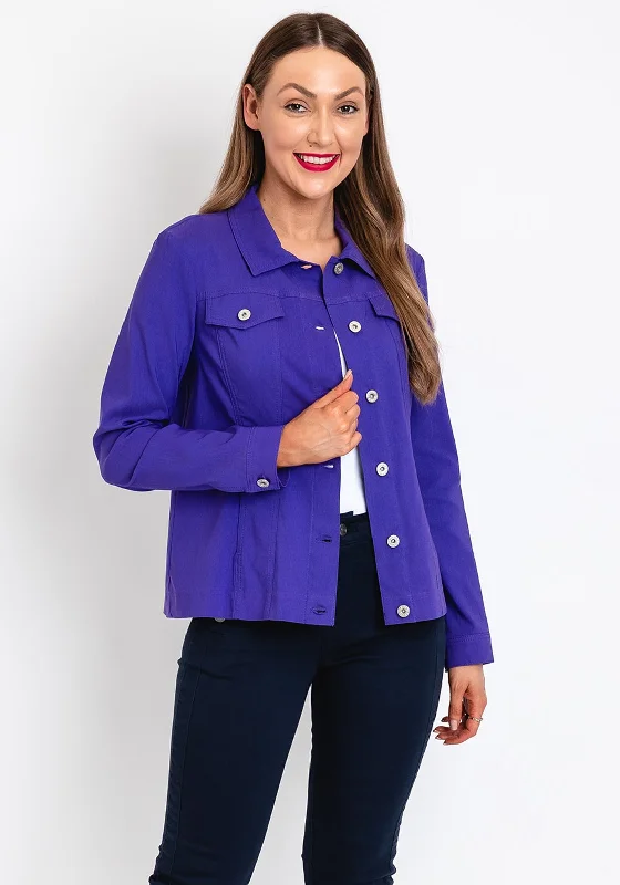 WranglerRobell Happy Denim Effect Jacket, Purple