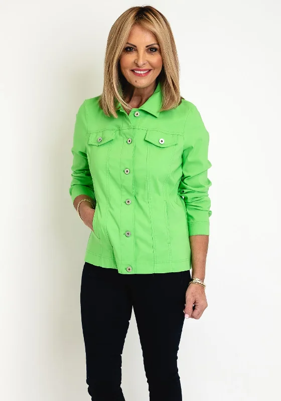 6. Other derivative wordsRobell Happy Denim Effect Jacket, Bright Green