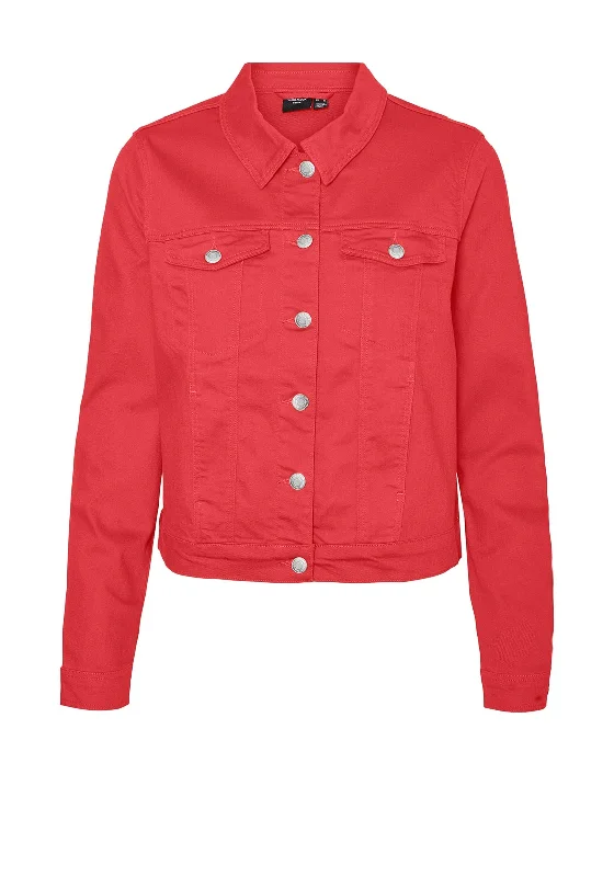 J.CrewVero Moda Wild Soya Short Denim Jacket, Cayenne