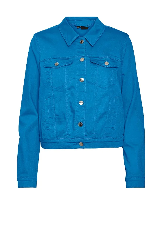 GuessVero Moda Wild Soya Short Denim Jacket, Ibiza Blue