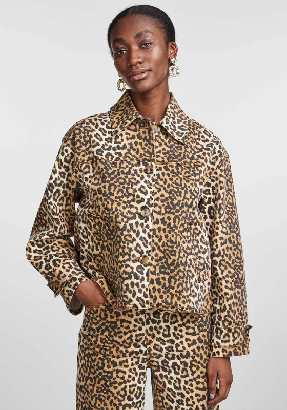 WranglerY.A.S Leonora Leopard Print Denim Jacket, Nomad