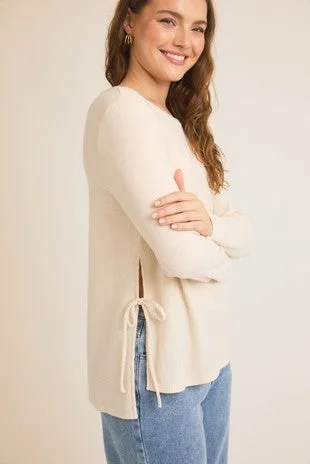 "One Last Dance" Side Slit Long Sleeve Top