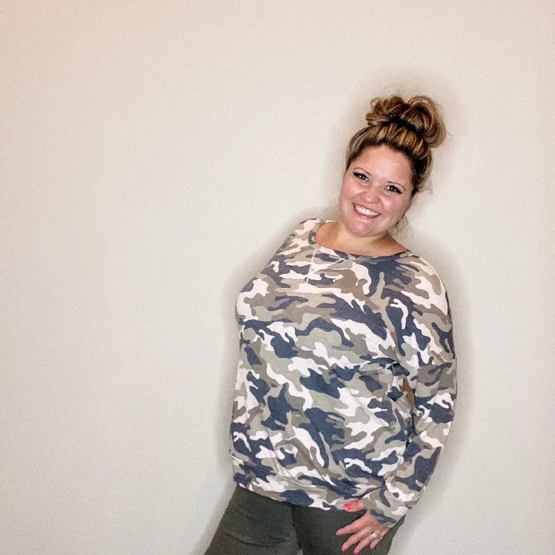 "Sinking Ship" Camo Long Sleeve Weekender Style